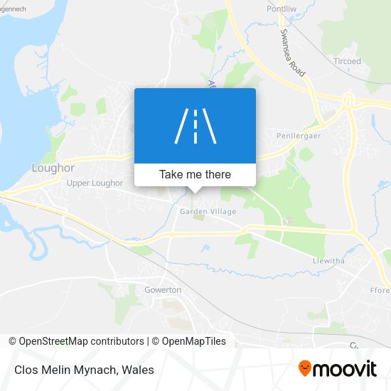 Clos Melin Mynach map
