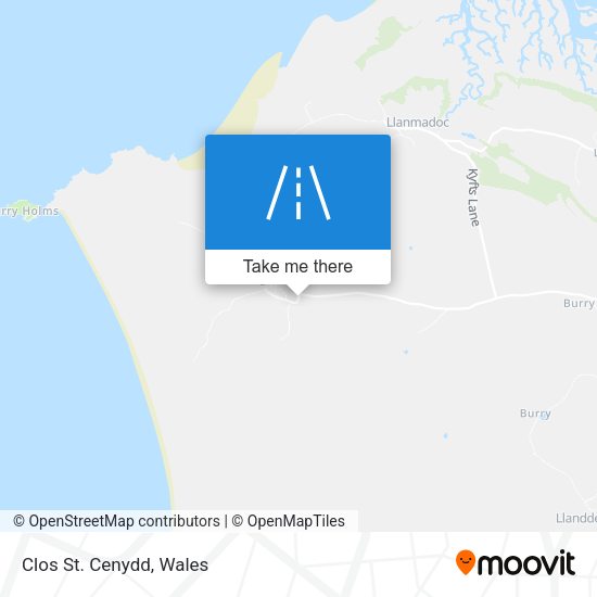 Clos St. Cenydd map