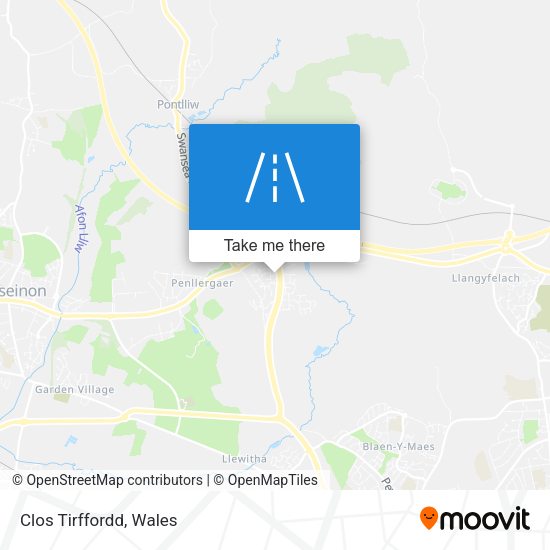 Clos Tirffordd map