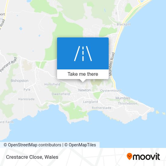 Crestacre Close map