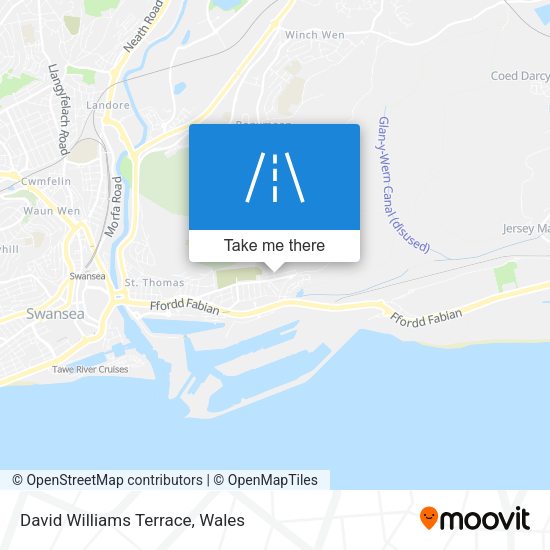 David Williams Terrace map