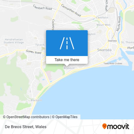 De Breos Street map