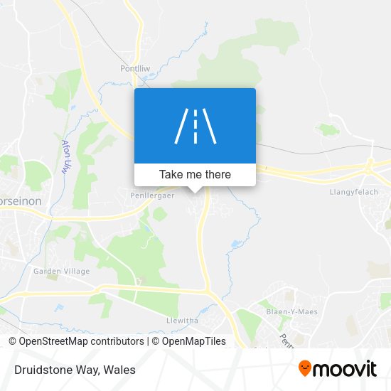 Druidstone Way map