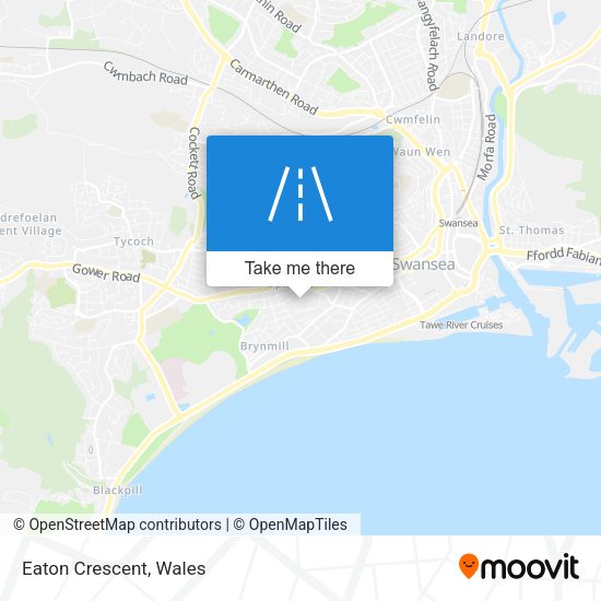 Eaton Crescent map