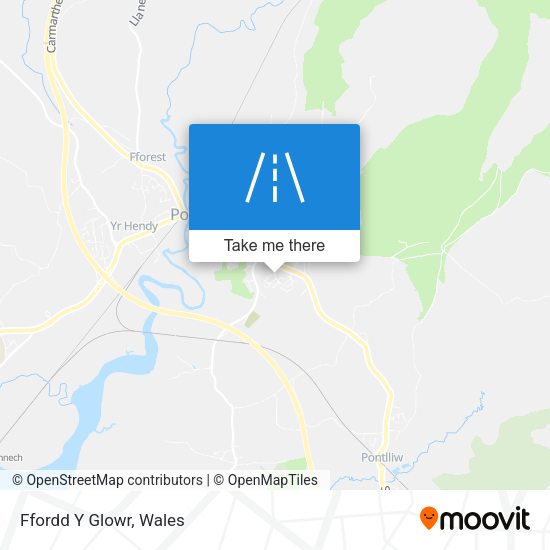 Ffordd Y Glowr map