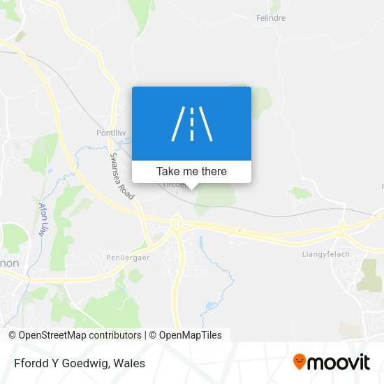 Ffordd Y Goedwig map