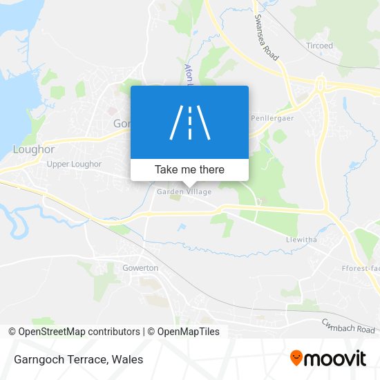 Garngoch Terrace map