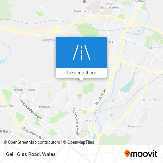 Gelli Glas Road map