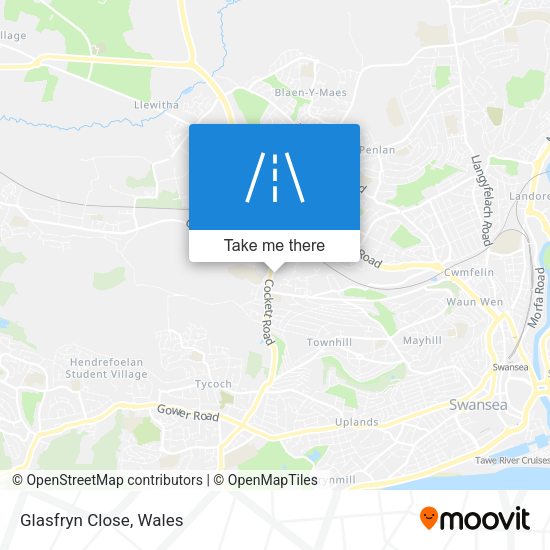 Glasfryn Close map