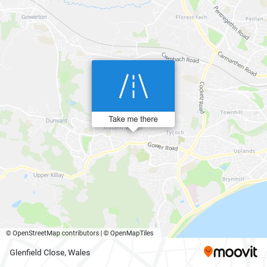 Glenfield Close map