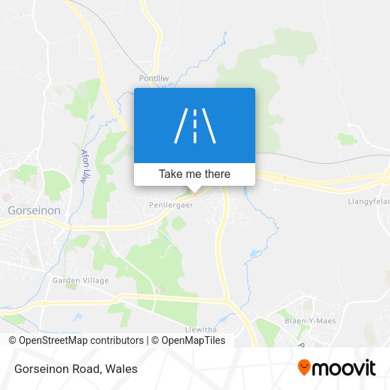 Gorseinon Road map