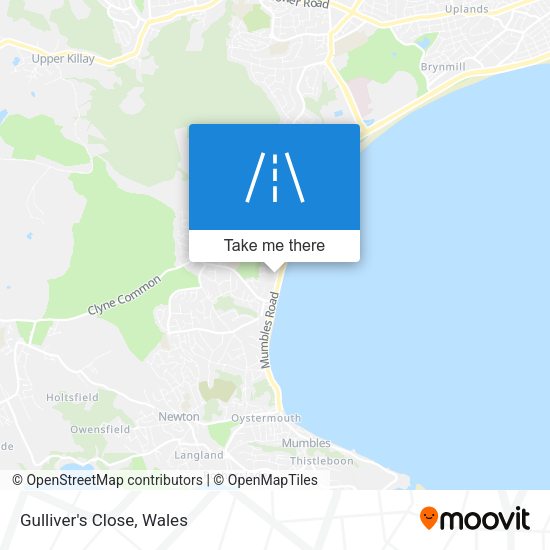 Gulliver's Close map