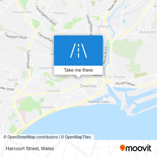 Harcourt Street map