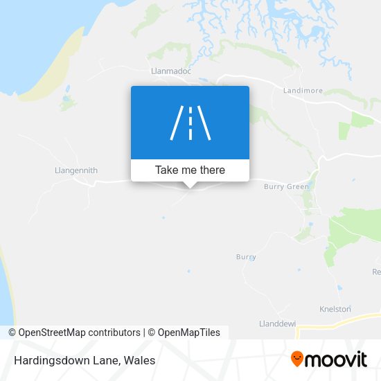 Hardingsdown Lane map