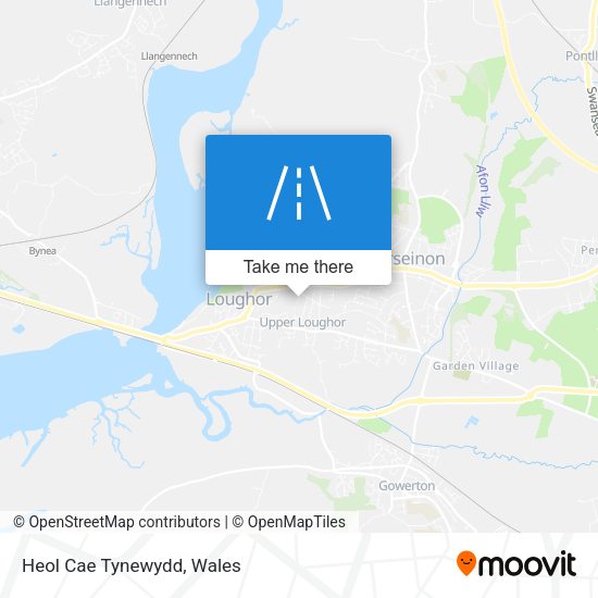 Heol Cae Tynewydd map