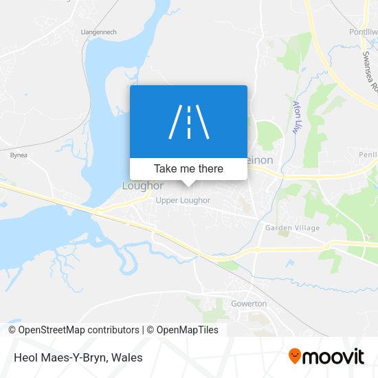 Heol Maes-Y-Bryn map
