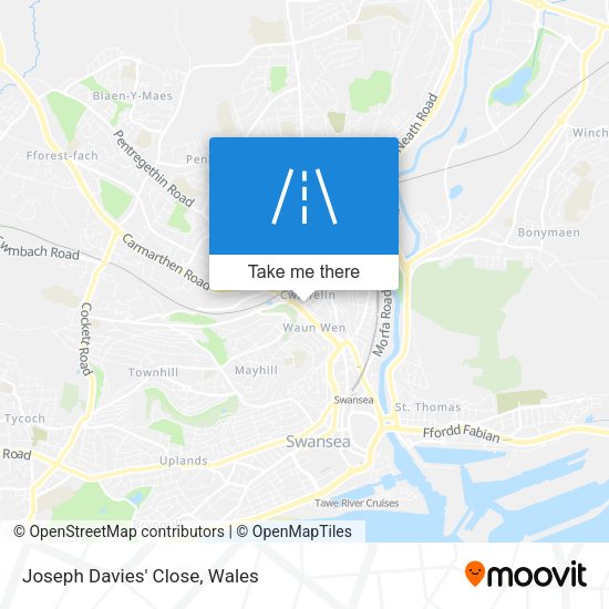Joseph Davies' Close map