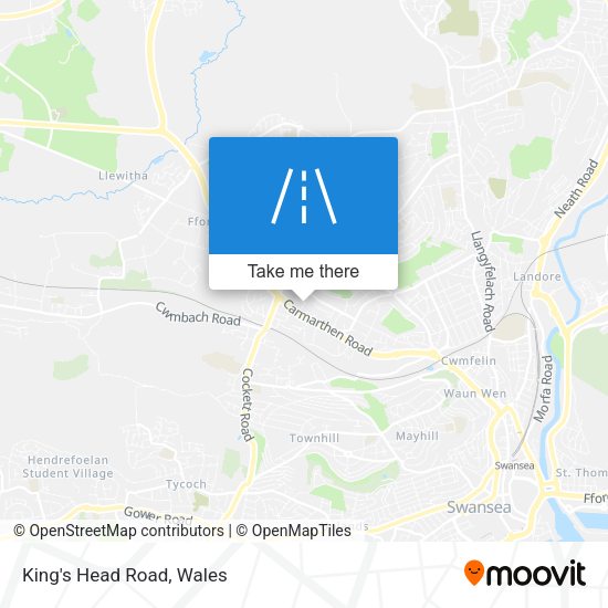King's Head Road map