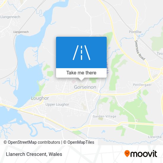 Llanerch Crescent map