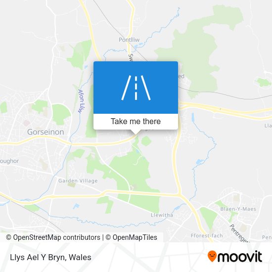 Llys Ael Y Bryn map