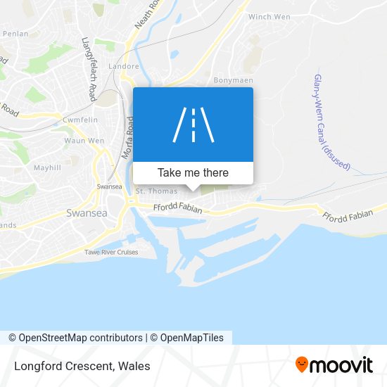 Longford Crescent map