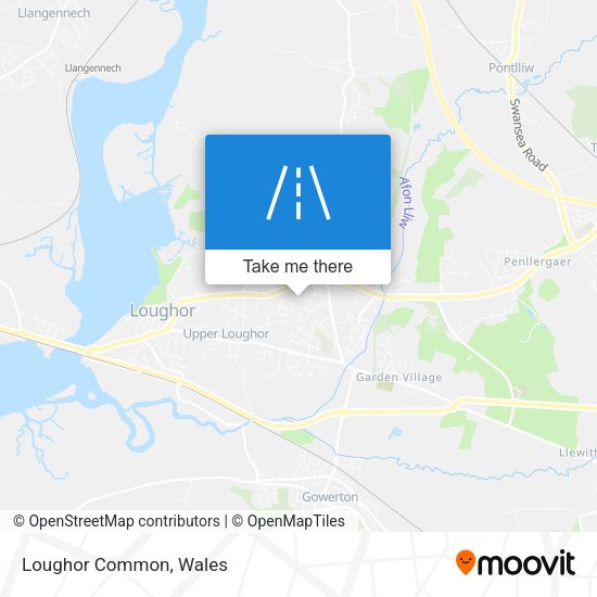 Loughor Common map