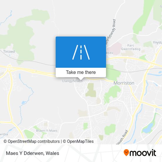 Maes Y Dderwen map