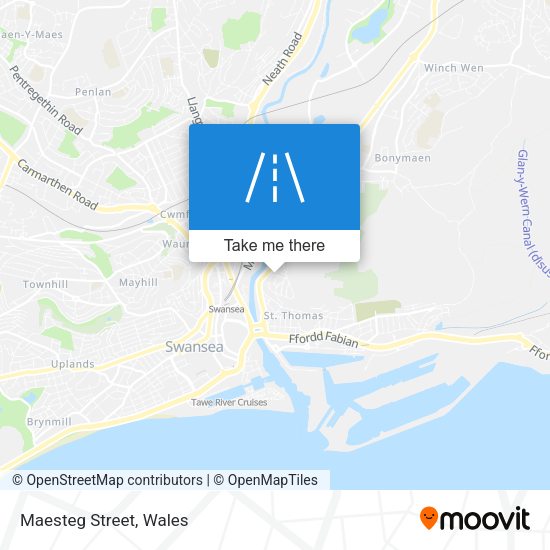 Maesteg Street map