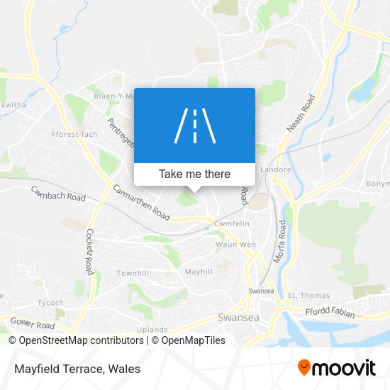 Mayfield Terrace map