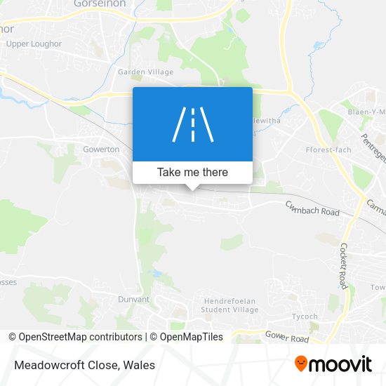 Meadowcroft Close map