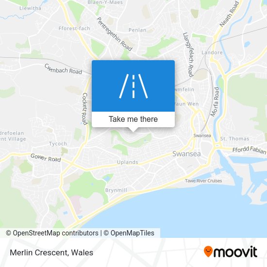 Merlin Crescent map