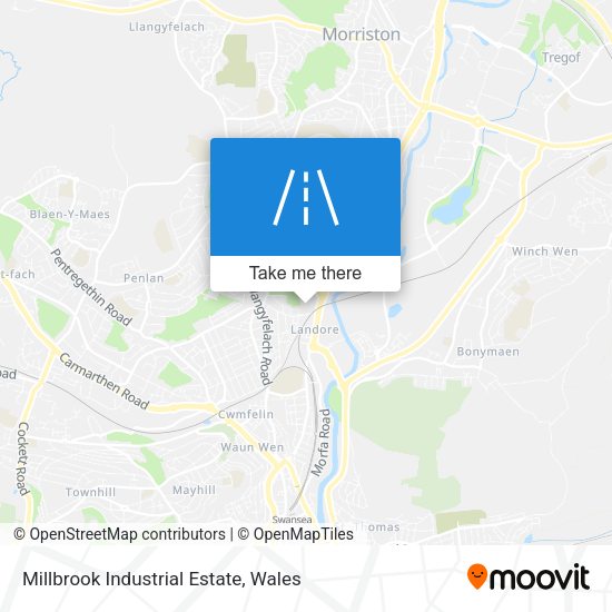 Millbrook Industrial Estate map