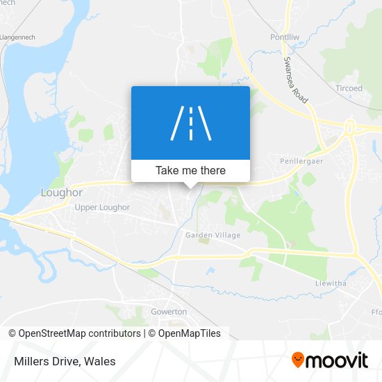 Millers Drive map