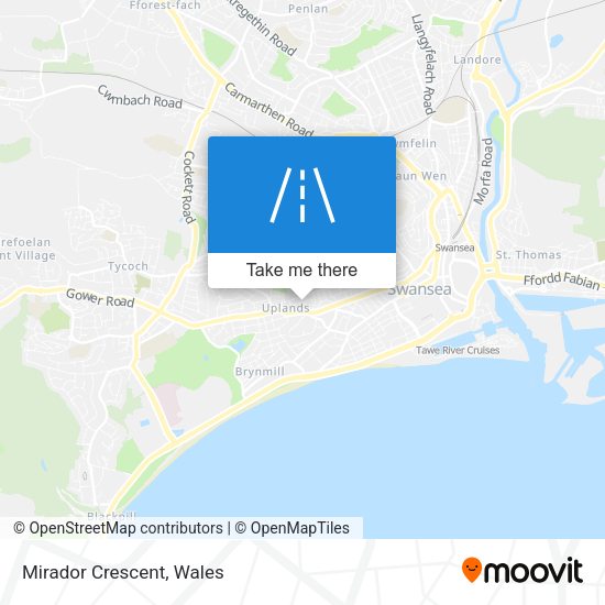 Mirador Crescent map