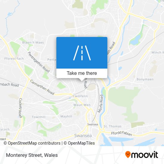 Monterey Street map