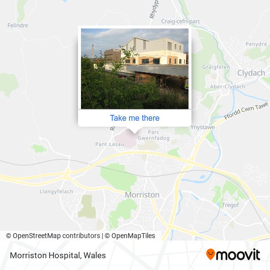 Morriston Hospital map