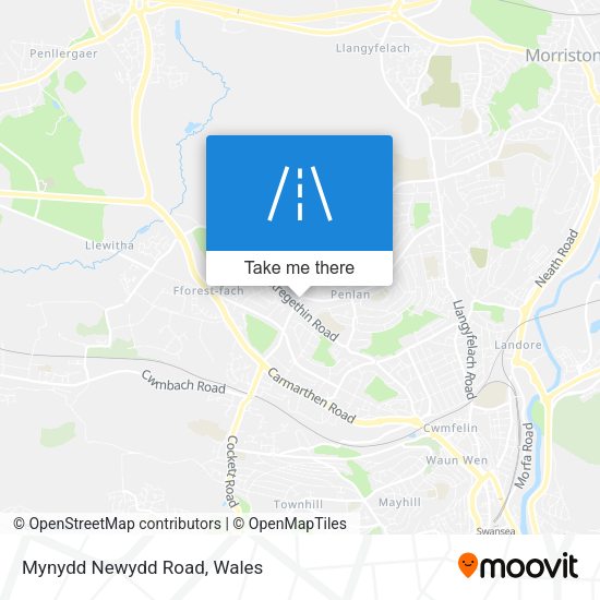 Mynydd Newydd Road map
