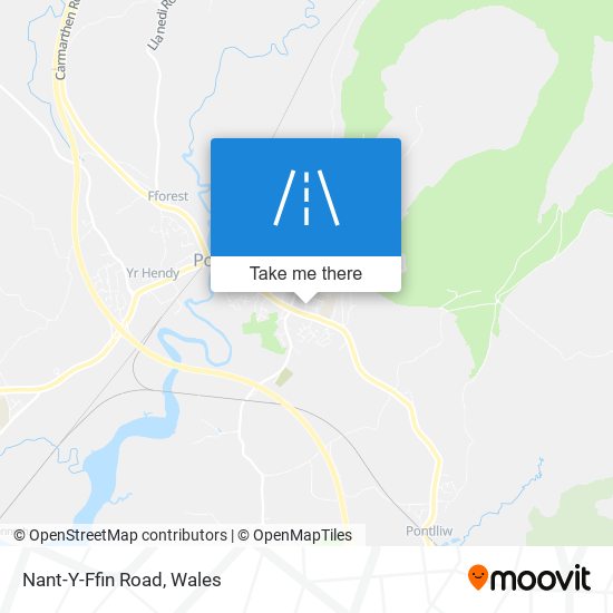 Nant-Y-Ffin Road map