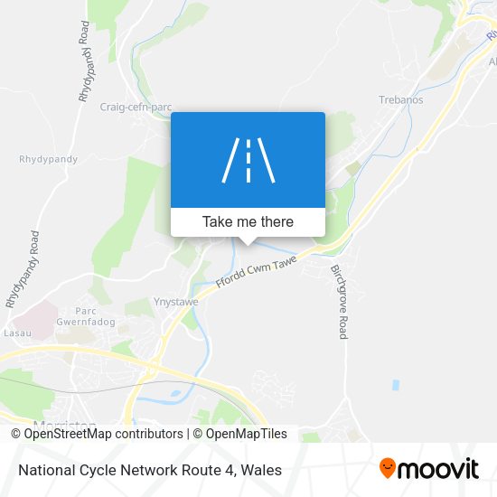 National Cycle Network Route 4 map