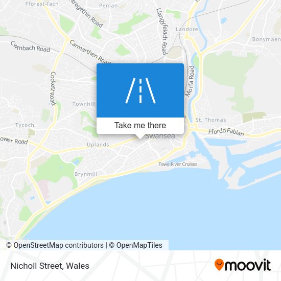 Nicholl Street map