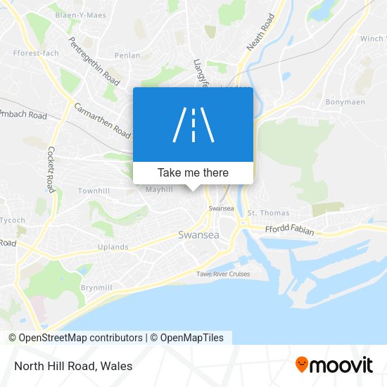 North Hill Road map