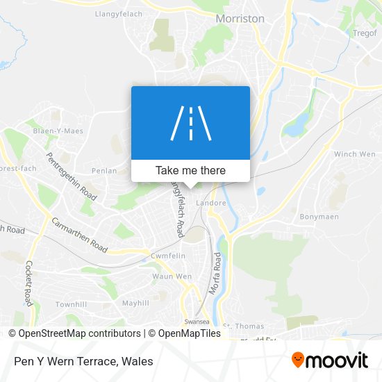 Pen Y Wern Terrace map