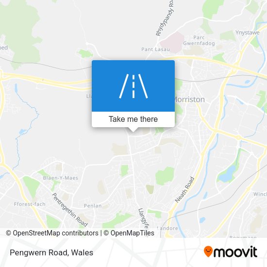 Pengwern Road map
