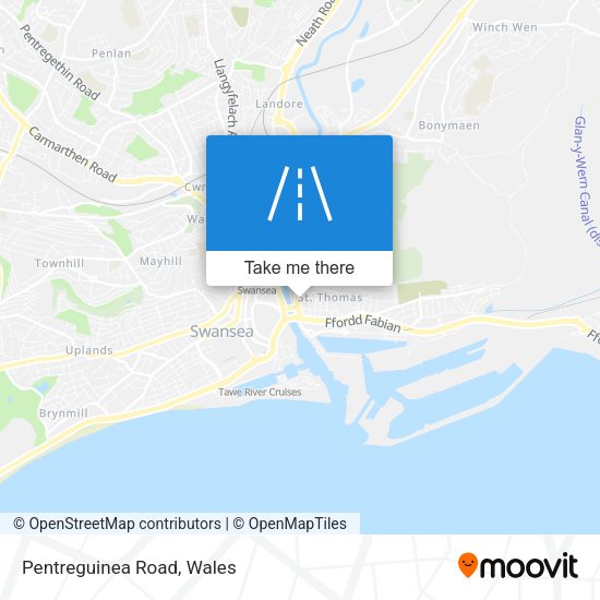 Pentreguinea Road map