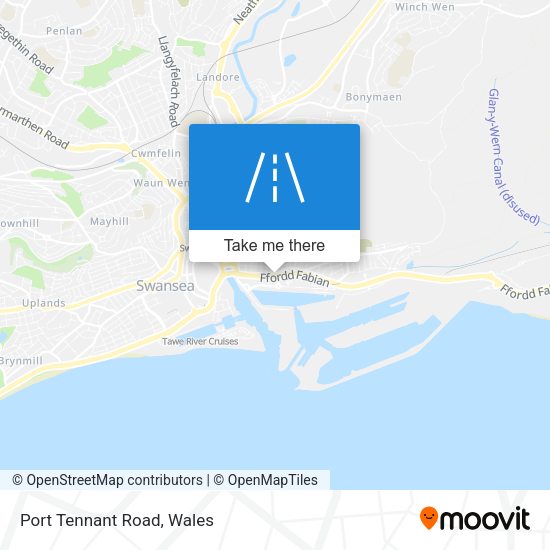 Port Tennant Road map
