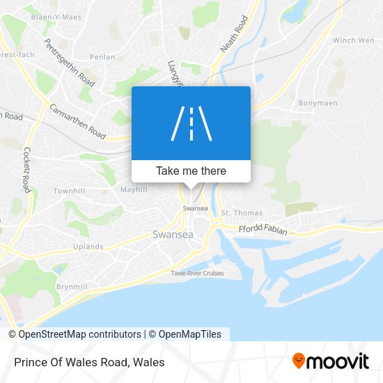 Prince Of Wales Road map