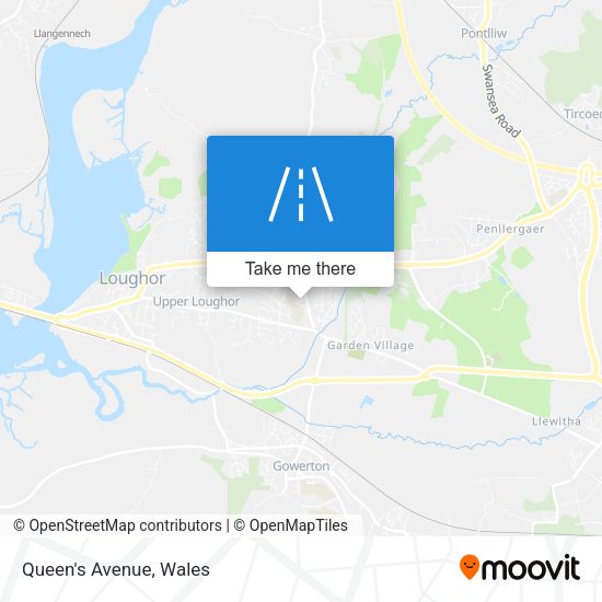 Queen's Avenue map