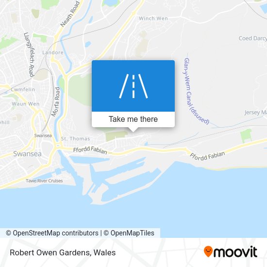 Robert Owen Gardens map