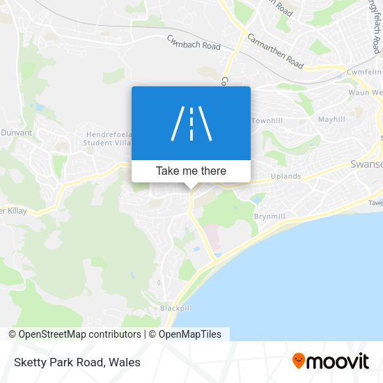 Sketty Park Road map