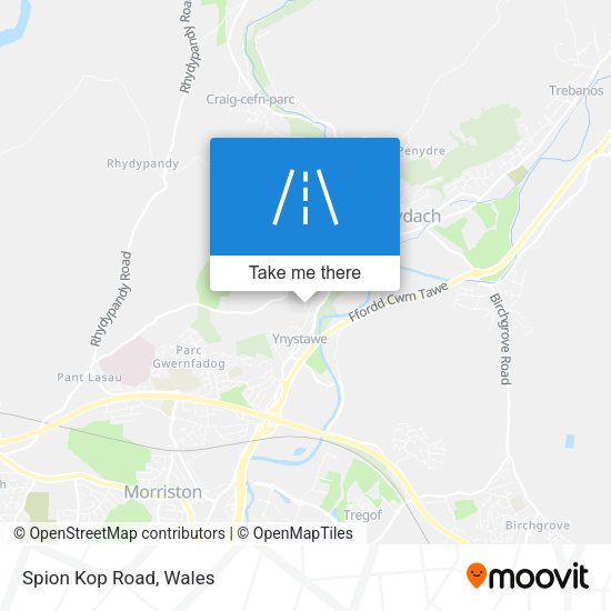 Spion Kop Road map